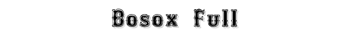 Bosox  Full font